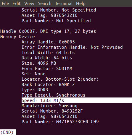 Check serial number by command